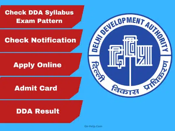 DDA Syllabus and exam pattern