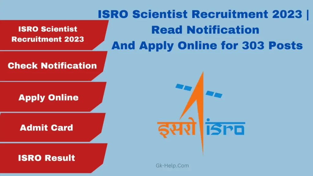 ISRO Scientist Recruitment
