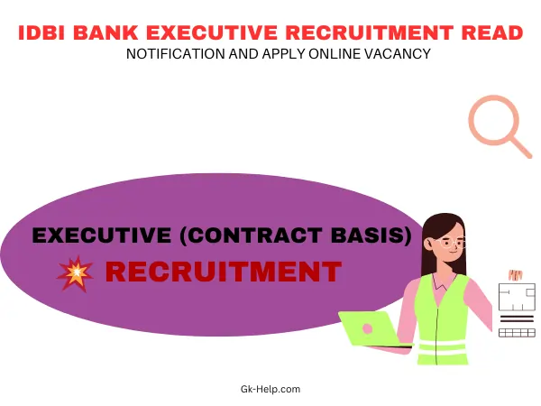 IDBI Bank Executive Recruitment