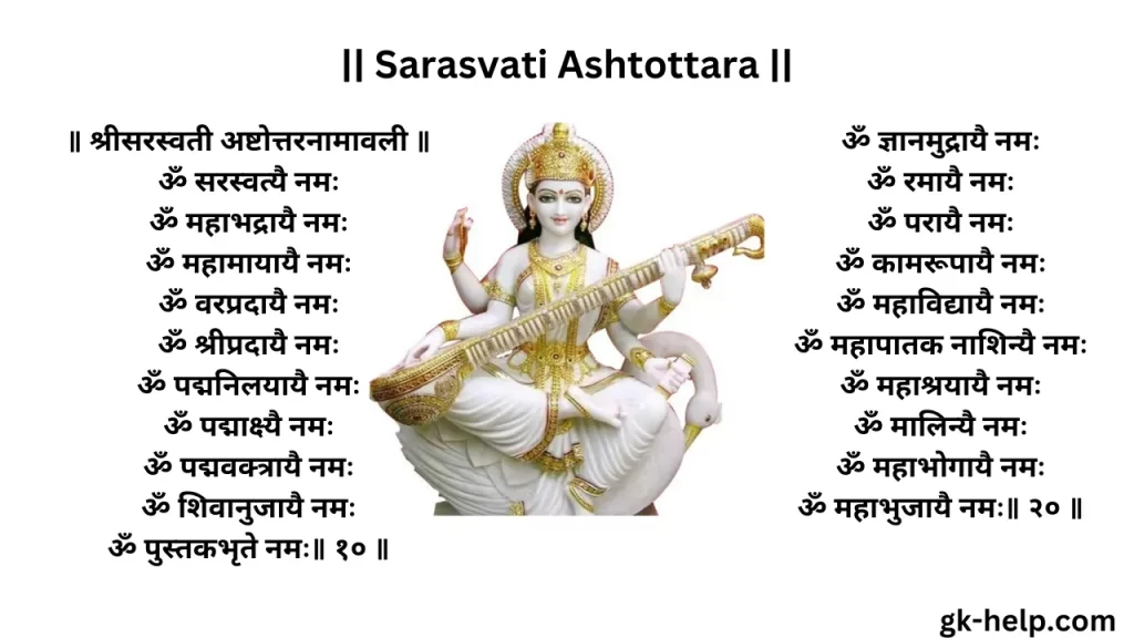 Sarasvati Ashtottara