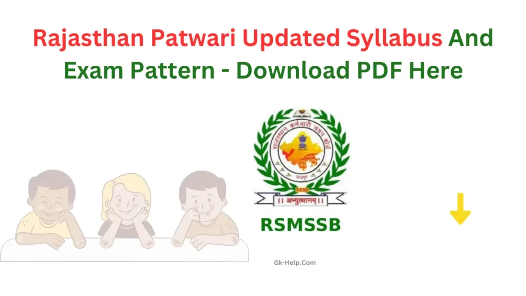 Rajasthan Patwari Syllabus