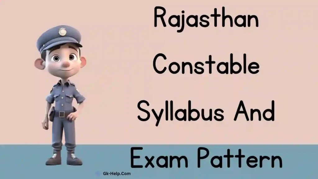 Rajasthan police syllabus